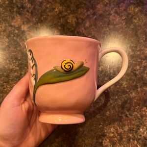 Anthropologie Snail mug